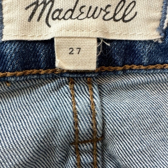 Madewell McCarren Two Tone Patchwork Denim Mini Skirt - Picture 11 of 12